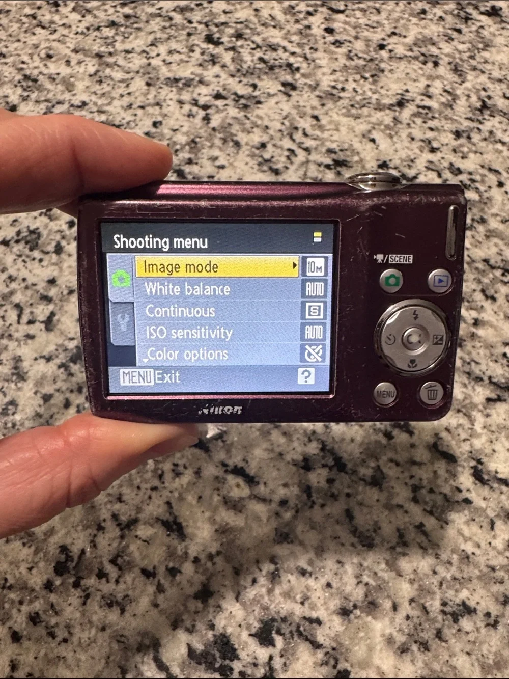 Nikon COOLPIX S220 Compact Digital Camera - Metallic Plum